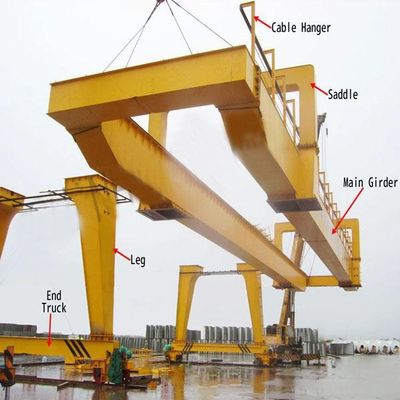 10T Double girder gantry crane with European hoist 10T