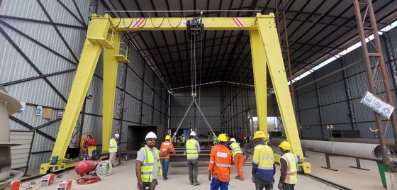 10-40m Span Mobile Hoist Crane أحادية العارضة 10 طن رافعة جسرية
