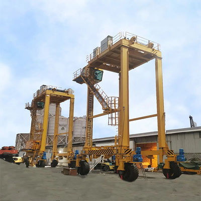 30t 40.5t بوابة حاوية جسرية رافعة الإطارات المطاطية A6 A7 A8