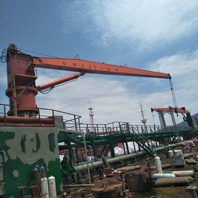 0 ~ 80 طن هيدروليكي Stiff Boom Marine Deck Crane مع BV 360 درجة الدوران
