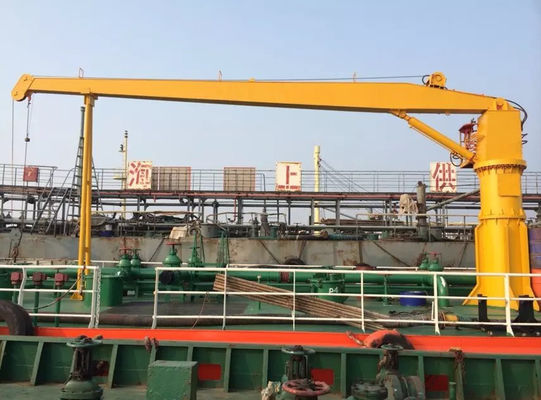 0 ~ 80 طن هيدروليكي Stiff Boom Marine Deck Crane مع BV 360 درجة الدوران