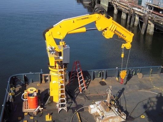 1-30T الكهربائية البحرية المفصلية Boom Crane Q235B Yacht Deck Crane