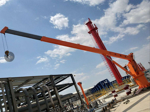 1-30T الكهربائية البحرية المفصلية Boom Crane Q235B Yacht Deck Crane