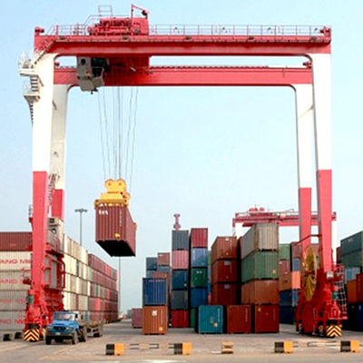 35t 40.5t بوابة حاوية جسرية رافعة الإطارات المطاطية رافعة جسرية A6 A7 A8