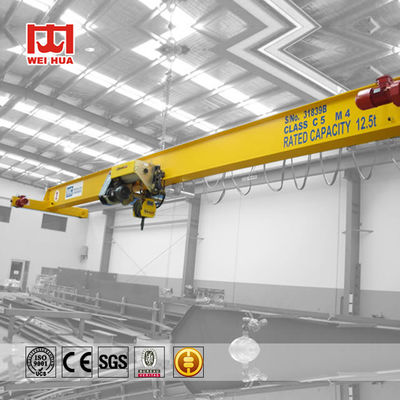 Euro Style 10 Ton - 20 Ton Single Girder Overhead Crane للمرآب